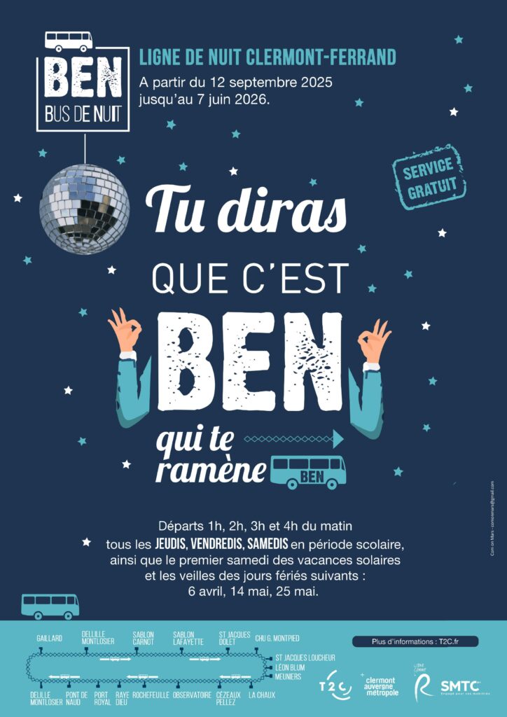 BEN, le bus de nuit revient pour une nouvelle saison