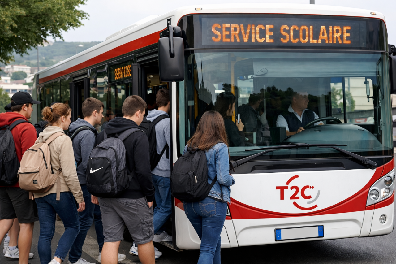 Nouveau réseau T2C / services scolaires : préparez la rentrée du lundi 5 janvier 2026