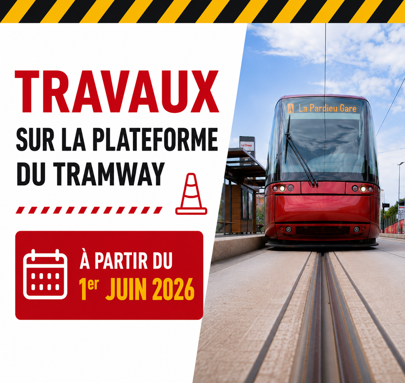 ÉTÉ 2026 : Travaux d’entretien sur la ligne A du tramway
