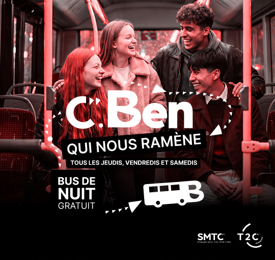 C.BEN, le bus de nuit gratuit, reprend du service pour la nouvelle année scolaire